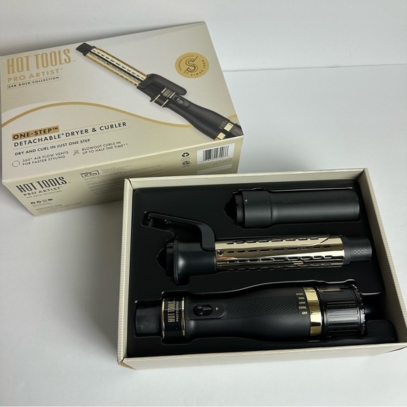 Hot Tools One-Step Detachable Dryer & Curler Blow Dry Curling Iron Styler NEW - Picture 7 of 9